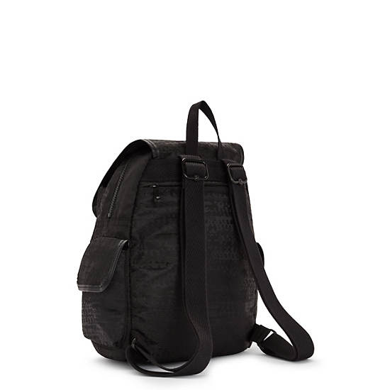 Kipling City Pack Small Classic Backpacks Urban Black Jacquard | AU 1502RV